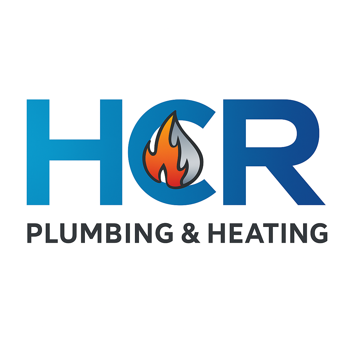 hcr plumbing and heating logo upscaled transparent margin 0pct
